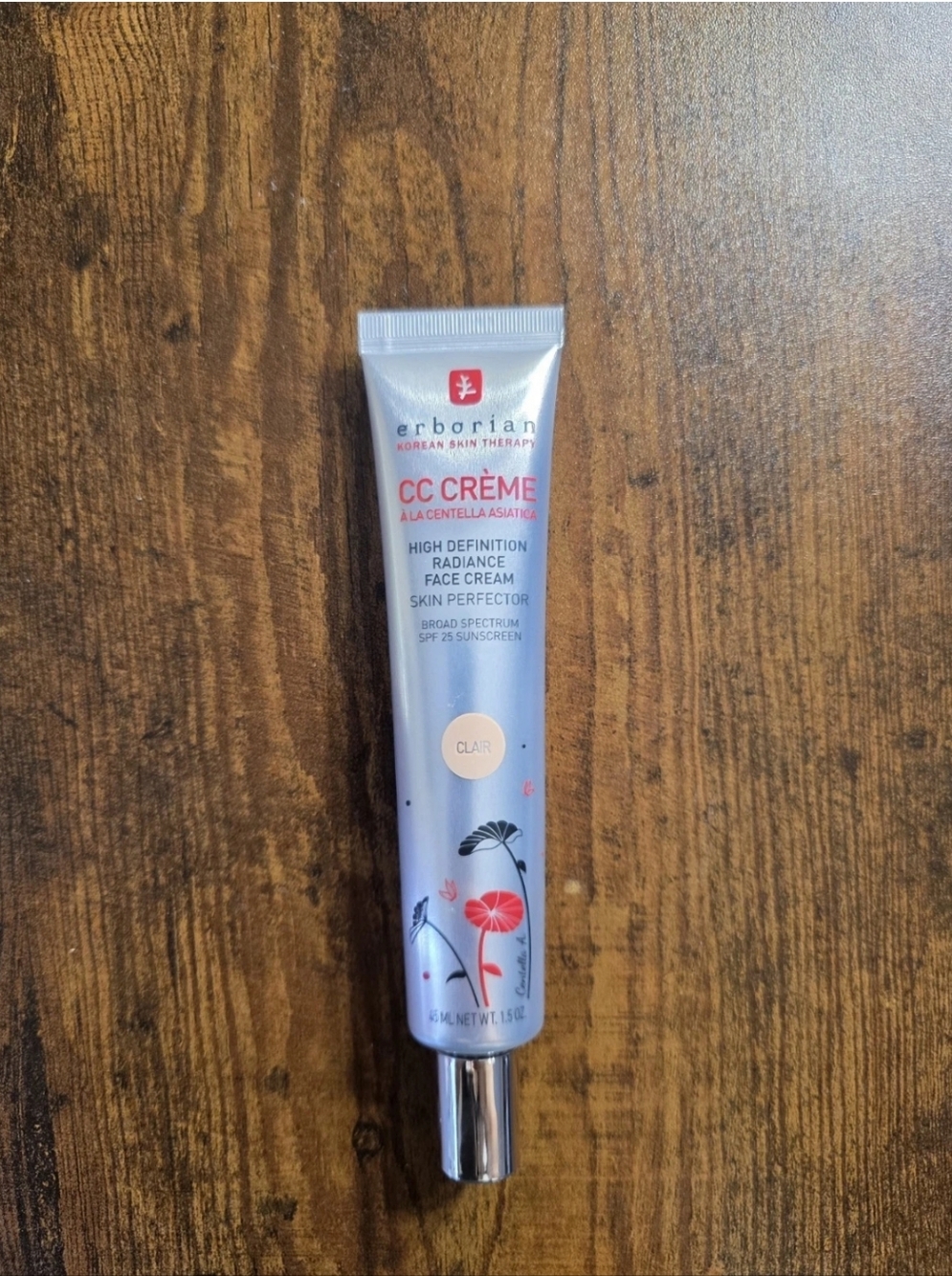 Erborian CC Cream Clair buildable tinted color corrector SPF 25 NEW 45ml/1.5oz